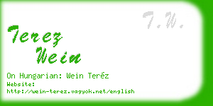 terez wein business card